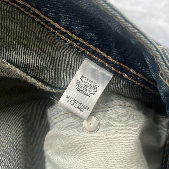 Patchwork distressed ankle denim jeans size 12 - Picture 10 of 13